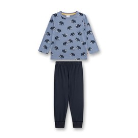 Sanetta Boys' Pyjamas Blue Mammut | High Quality and Comfortable Pyjamas Made of Organic Cotton for Boys, blue