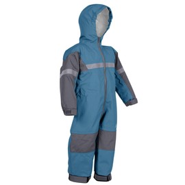 OAKI Rain and Trail Suits - The Ultimate Kids & Toddler Rain Suit for Boys & Girls - Perfect Muddy Buddy Rain Overalls Toddler Brighton Blue, 2T