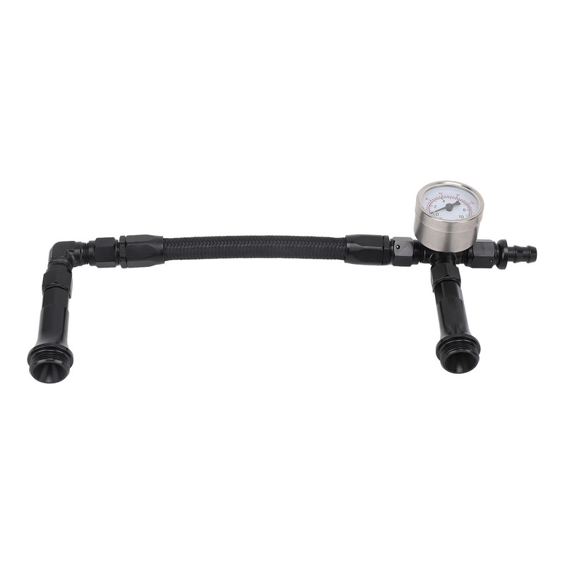 Fuel Line with Pressure Gauge Dual Feed Smooth Fuel Flow