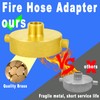 FullMayPro Fire Hydrant Hose Adapter 2-1/2" NST/NH Female x 3/4"