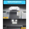 JW LIGHTING LED Emergency Light Commercial Adjustable 2 Head Battery