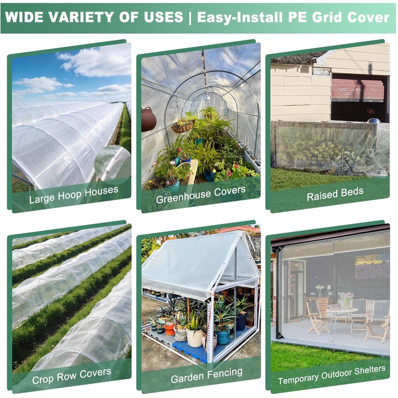 FORTHBEYOND 8ft×30ft Greenhouse Plastic Sheeting 16MIL - 4 Year UV