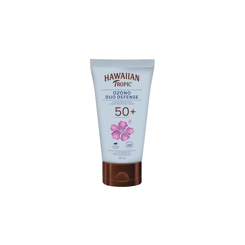 Hawaiian Tropic Ozono Protector Solar 50+ FPS Loción de 180