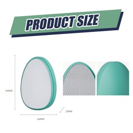 Nano Glas Hornhautentferner, Hornhaut Entfernen Fuß - Zur Fußpflege für schöne Füße, Hochwirksame Hornhautfeile für samtweiche Füsse, Hornhautentfernung auf nassen und trockenen Füßen, Grün