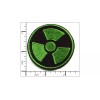 Patchwork Paradise Nuclear Radiation Sign Green And Black Embroidered Iron