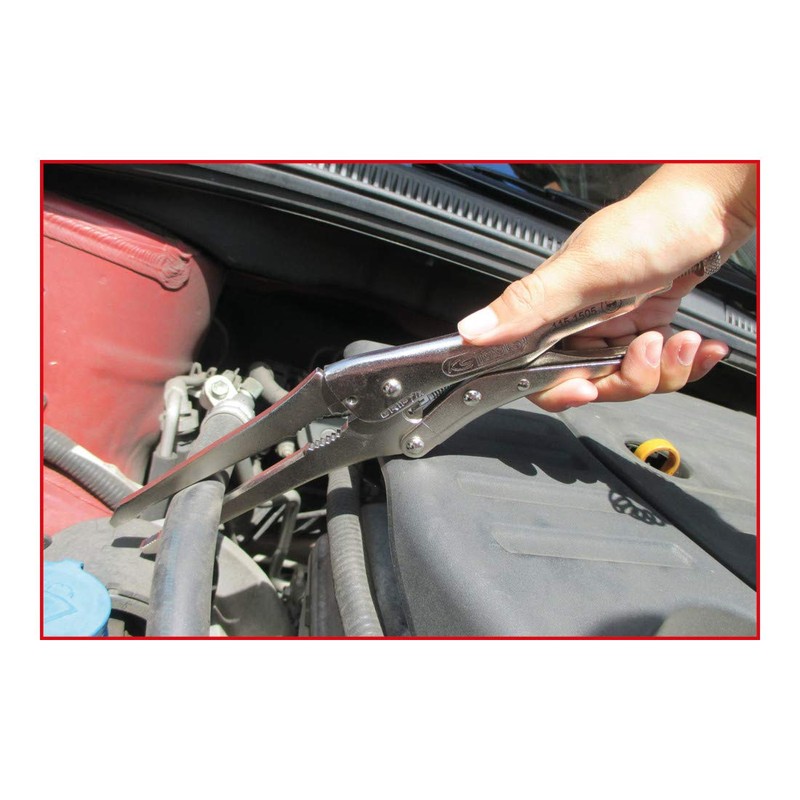 KS Tools 115.1505 Clamping Pliers for Pipes, 86 mm