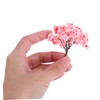 Ipetboom 10pcs Miniature Tree Pink Flower Decoration with Cherry Blossom