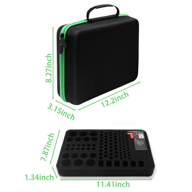 stukcaze Battery Organizer Storage Case with Tester for AA AAA
