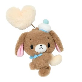 Sanrio 199362 Mascot Holder (Heisei Uraare Characters, Fluffy Heart) Sugar Bunnies (Kurosa)