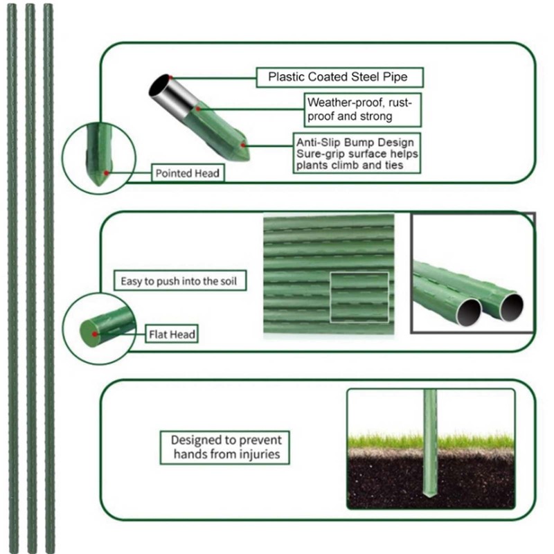 12Pcs Gardening Climbing Tomato Cucumber Stand Plant Stake Gardening Accessories