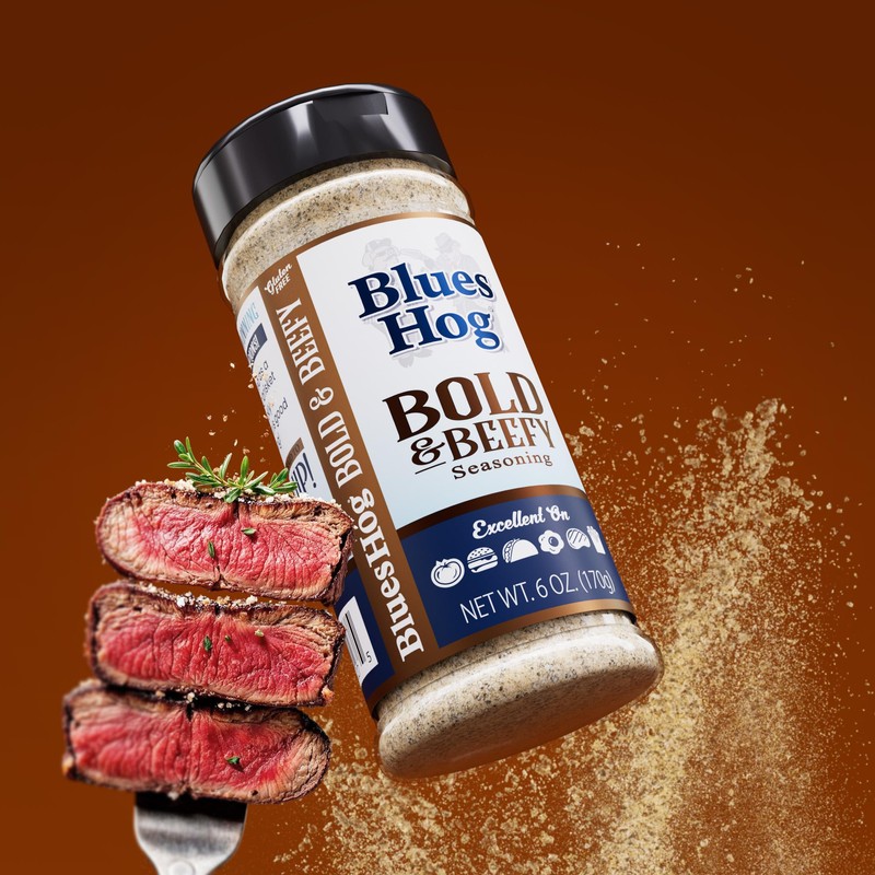 Blues Hog Bold & Beefy Seasoning, Gourmet BBQ Rub for