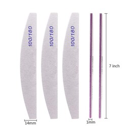 Kafeiya Professional Nail Files,5 PCS Nail File Double Sided Emery Board(100/180 Grit),Washable Emery Board Manicure Tools for Nail Grooming and Styling