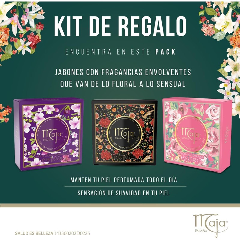 Maja, Set de Regalo con 3 Jabones en Barra Aromticos;