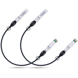 ipolex 10G SFP+ Copper Cable (0.5 Meters), SFP+ DAC, 10GBASE-CU Direct Attach Copper Cable, Compatible for Cisco, Ubiquiti, Meraki, Mikrotik, Intel etc. 2-Pack