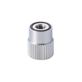 RX Nut Knurling 1 Piece: Height 0.5 inches (12 mm), Knurled Nut, Penetration Knob, Anti-Loose, Vibration Control, Scratch Prevention, Made in Japan, Brass, Nickel Plated (M3 P0.5)