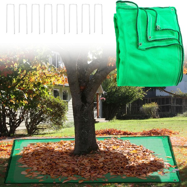 16 x 20 ft Leaf Collection Net with Stakes Easy