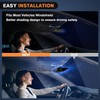 Nilight 32LED Blue Emergency Dash Strobe Lights with Controller Suction