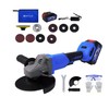 Cordless Angle Grinder, Cordless Grinder w/21V 6.0Ah Li-Ion Battery &
