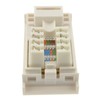 CAT6 Low Profile RJ45 Module Keystone with Name Plate in
