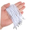 NUOBESTY Mask Lanyard with Elastic Cords 50pcs Metal Barbs Loop