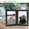 AEVETE 5x7 Double Picture Frames Hinged Wood Folding Picture Frames