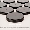 Paper Towel Holder Countertop, Heavy Weighted Black Marble Paper Towels