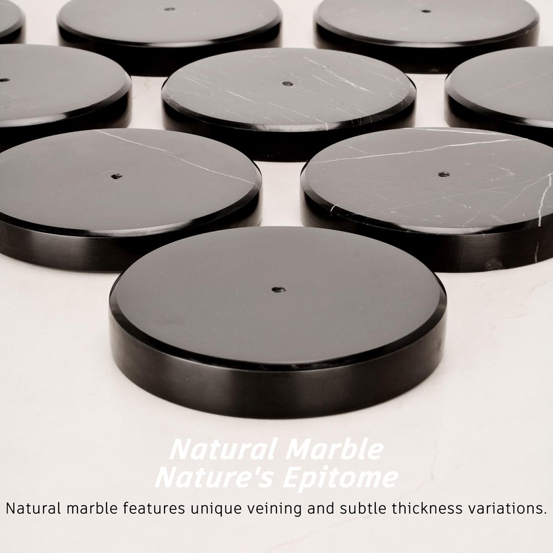 Paper Towel Holder Countertop, Heavy Weighted Black Marble Paper Towels