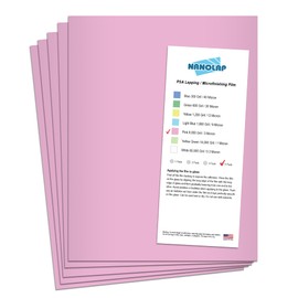 NANOLAP PSA Lapping Film, 5 Pc 3 Micron (8,000 Grit) Adhesive Polishing Paper, 8-1/2” x 11” Microfinishing Fine Sanding Paper, Sanding Film for Scary Sharp Sharpening System, Aluminum Oxide AO