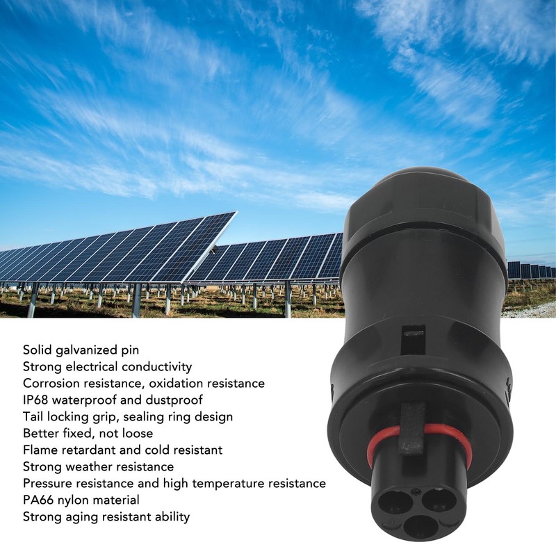 Micro Inverter Male Connector 3 Pin Waterproof Power for Hoymiles