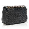 Karl Lagerfeld Paris Agyness Solid Shoulder Bag, Black/Gold
