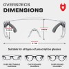 NoCry Safety Glasses Over Eyeglasses — Fog and Scratch-Resist