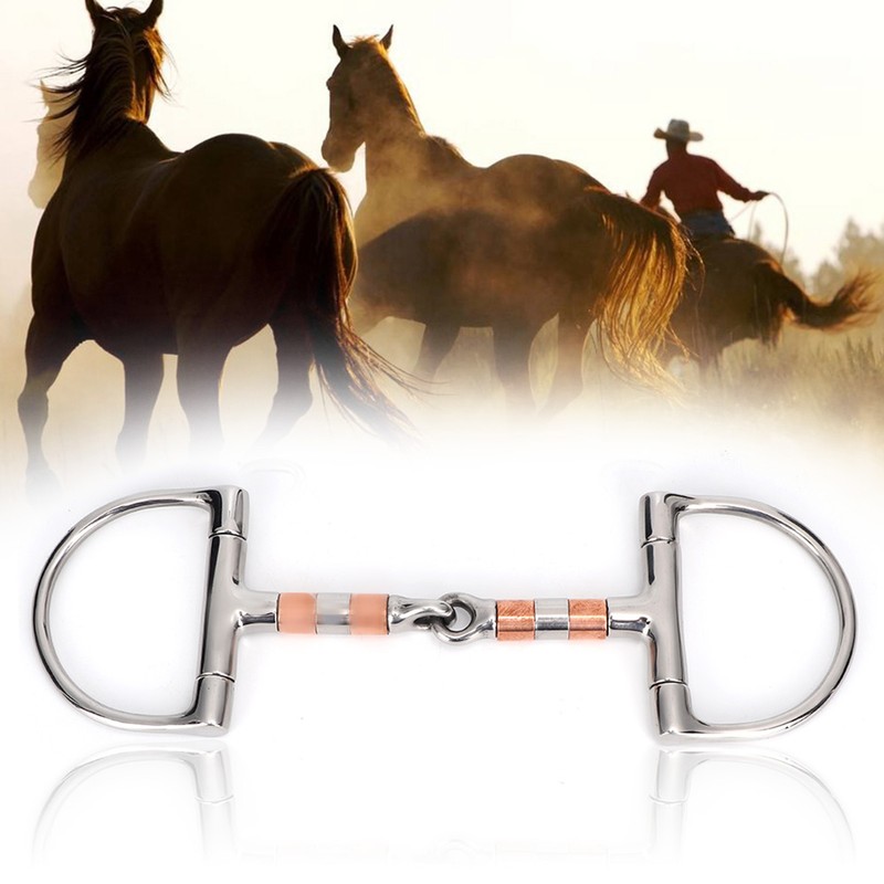 Stainless Steel Dee Bit Snaffle Horse Tool Accessories Mouth with