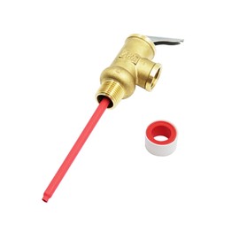 91604 RV Water Heater Temperature & Pressure Relief Valve, 1/2" NPT Threads, 150PSI 210°F Temperature and Pressure Relief Valve with Epoxy-Coated Probe