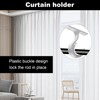 sjjjs 2 Piece Curtain Pole Bracket Set 28mm Diameter Aluminum