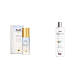 ISDIN Isdinceutics hyaluronic concentrate, serum facial ligero y ultrahidratante, con acido hialuronico - 30ml  Micellar Solution 4 en 1 Agua Micelar 