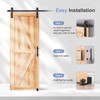 EaseLife 4 FT Sliding Barn Door Track and Handle Hardware