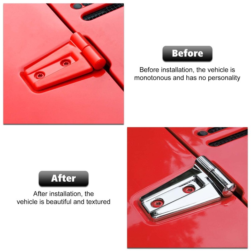 RT-TCZ Hood Hinge Cover Trim Exterior Decoration Kits Accessories for