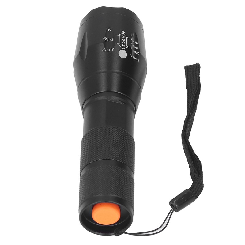 Small LED Flashlight Single Mode Retractable Focusing Waterproof Green Light