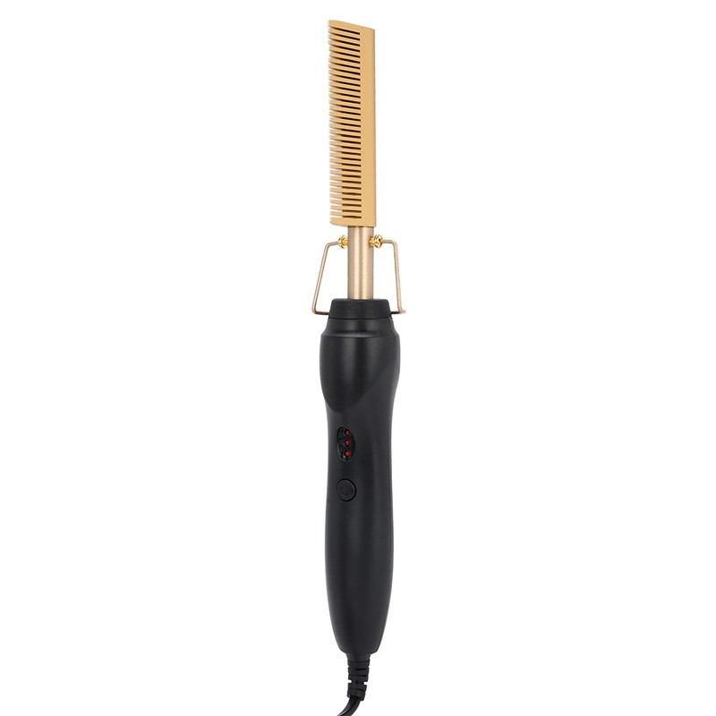 Multi Functional Electric Heating Hair Straightener Comb Hair Curler Curling