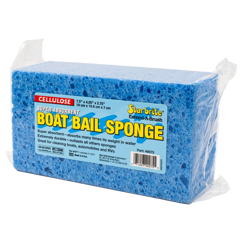 STAR BRITE Cellulose Big Boat Bail Sponge 7x3 3/4x1 3/4