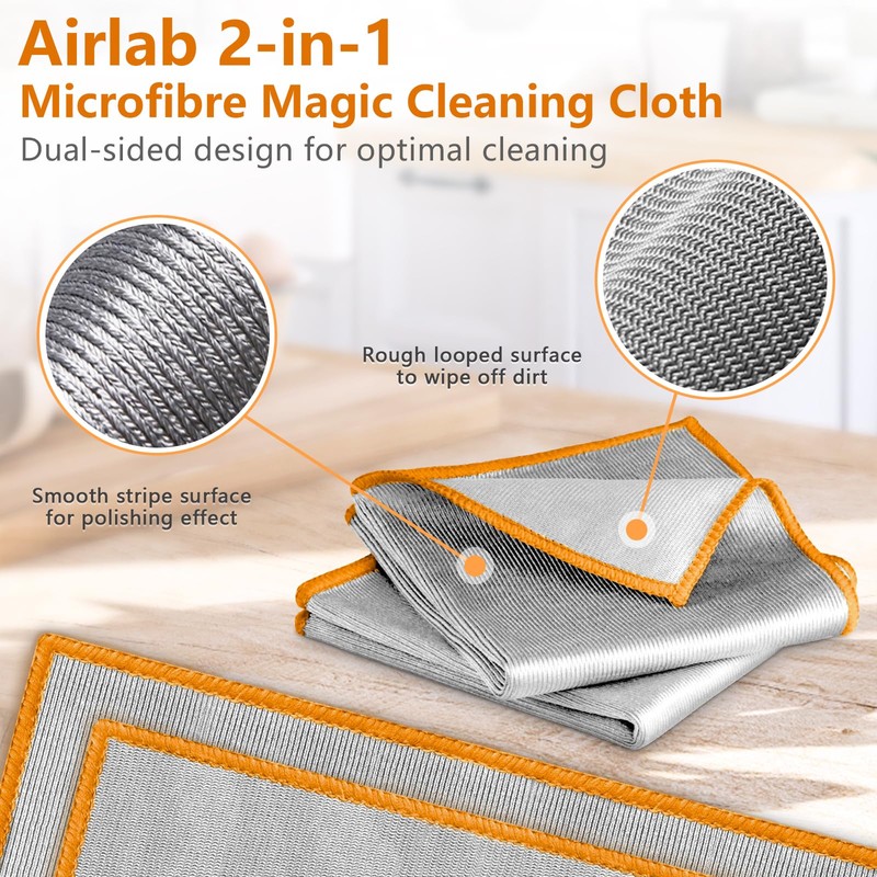 Glass Polishing Cloth Streak Free Miracle Microfiber Cleaning Cloth Lint