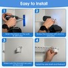 Dreyoo 24 Pack Wire Shelf End Bracket, White Plastic Closet