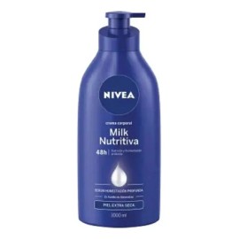 Nivea Milk Nutritiva crema corporal 1 L nutrición para piel extra seca