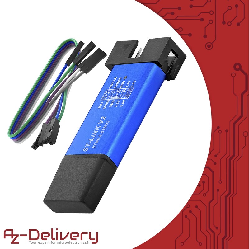 AZDelivery ST-Link V2 Mini Debugger And Programmer Emulator