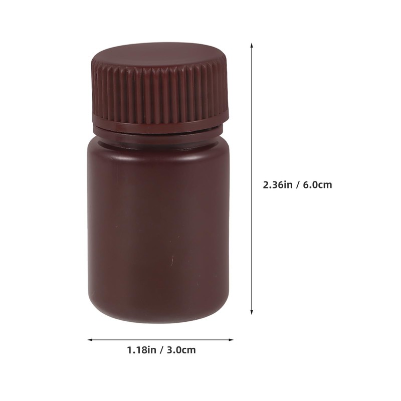 NUOLUX 10 Pack 30ml High Temperature Resistant Reagent Bottles with