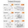Toutgood 4'' 14Ft Mini Split Line Set Cover Kit for