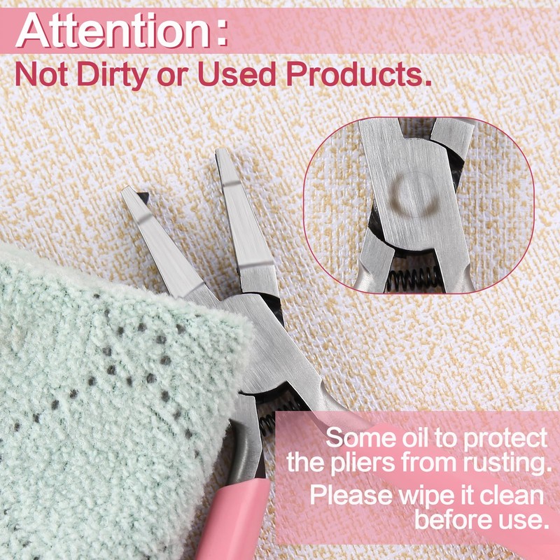 LEONTOOL Mini Split Ring Pliers Jump Ring Pliers for Jewelry