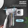 Auntyfey Sanitizeri Toothbrush Holder, Sanitizeri Toothbrush Cleaner, 2000mAh Rechargeable Cordless