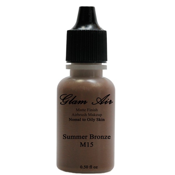 Large Bottle Airbrush Makeup Foundation Matte Finish M15 Summer Bronze
