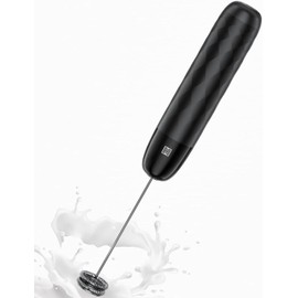 Maestri House Rechargeable Milk Frother, LunaFro Mini Handheld Electric Foam Maker Detachable Stainless Steel Whisk Drink Mixer Foamer Mini Blender for Matcha, Lattes, Cappuccino, No Stand